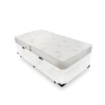 Cama Box Com Baú Solteiro + Colchão De Espuma D23 – Ortobom – Light Liso 88x188x54cm Branco