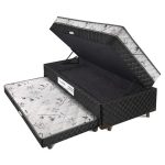 Cama Box Solteiro Carol Com Cama Auxiliar E Baú Light Spuma - Imagem 2