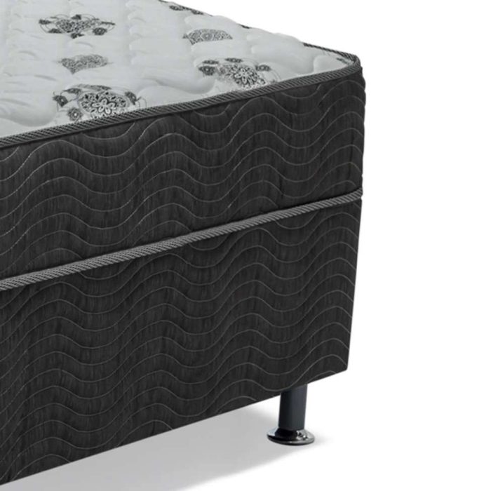 Cama Box Solteiro Conjugada Dream Molas Nanolastic (43x88x188) Cinza - Imagem 5
