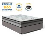 Cama Box com Colchão Espuma D33 Pillow In Anjos Ortosleep Viúva 128x188x57cm - Imagem 2