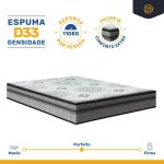Cama Box com Colchão Espuma D33 Pillow In Anjos Ortosleep Viúva 128x188x57cm - Imagem 4