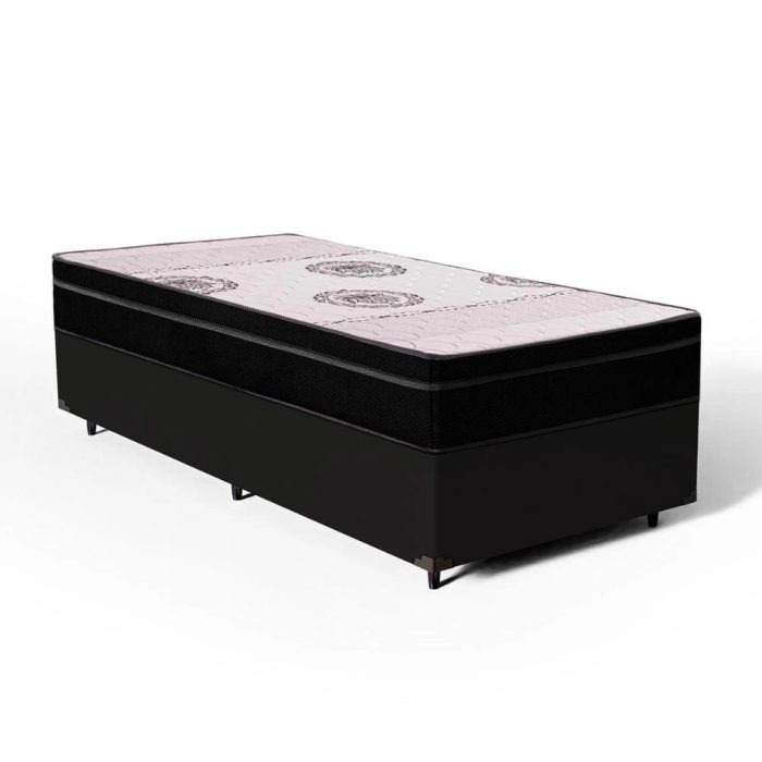 Cama Box com Colchão Pillow In Orthoplus Solteiro 88x188x25cm - Imagem 1