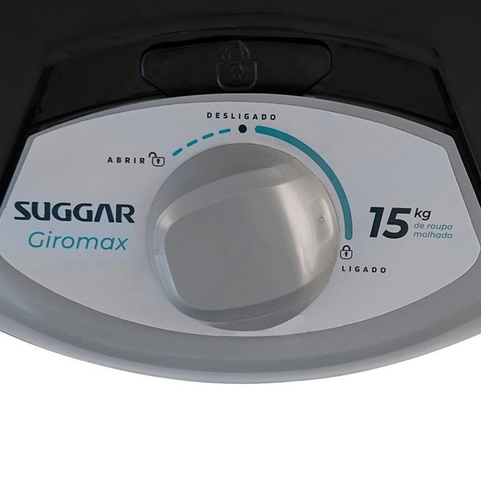 Centrifuga De Roupas Giromax 15Kg CT1501PR Prata Suggar 127V - Imagem 2