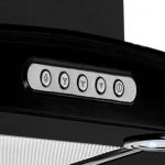 Coifa de Parede 90cm Vidro Curvo Duto Slim Fogatti Black - Imagem 4