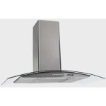 Coifa de Parede Fogatti Slim 80cm Vidro Curvo Inox
