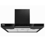 Coifa e Depurador de Parede eos 90cm Touch Inox Preta 110V