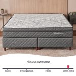 Colchão Casal Espuma D45 Extra Firme Ortopédico Antialérgico Certificado 138x188x24cm – bf Colchões - Imagem 3