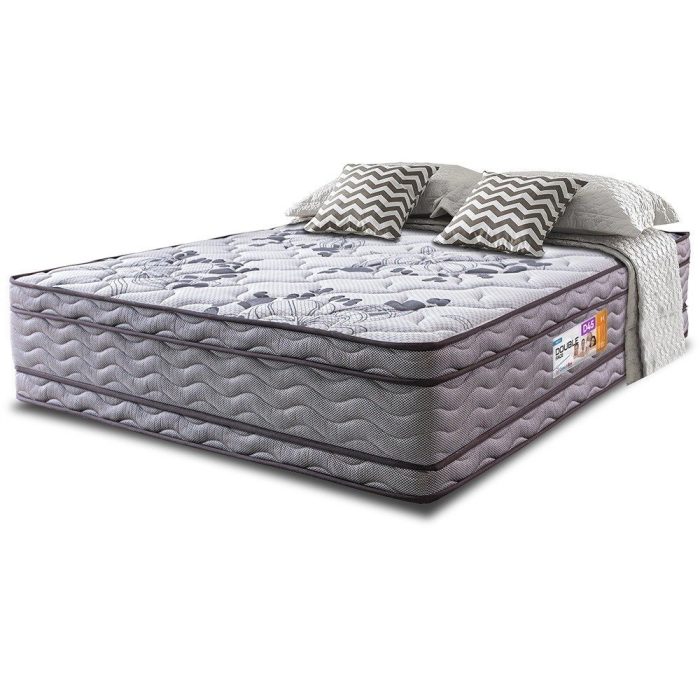 Colchão Casal Ortopédico 138x188x32 Double Face Espuma D45 Cinza - Imagem 1