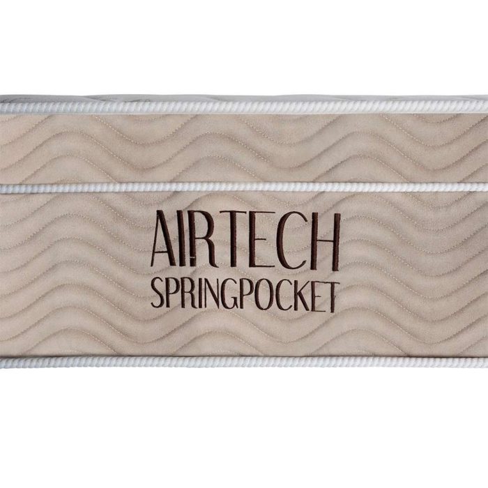 Colchão Solteiro Airtech Spring Mola Superpocket (25x88x188) Bege - Imagem 3