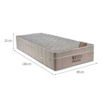Colchão Solteiro Airtech Spring Mola Superpocket (25x88x188) Bege - Imagem 5