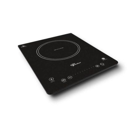 Cooktop 1 Boca de Indução Fischer com Mesa Vitrocerâmica e Display Digital Preto