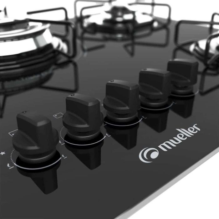 Cooktop Mueller 5 Bocas com Queimador Tripla Chama MCG135BG1 Bivolt - Imagem 5