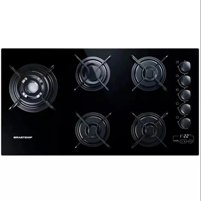 Cooktop a Gás 5 Bocas Superautomático Quadrichama BDT85AE Brastemp - Imagem 1