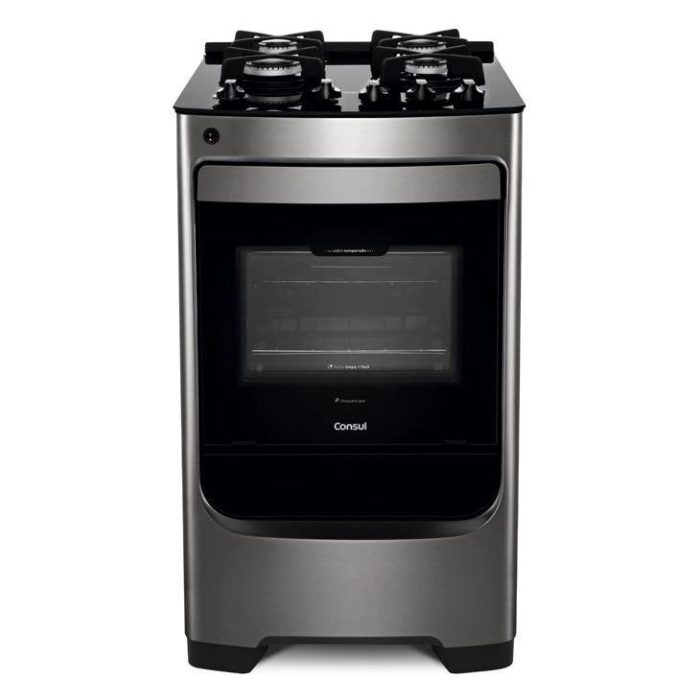 Fogão 4 Bocas Mesa de Vidro Temperado Consul CFO4VAR, Inox, Acendimento Automático - Imagem 3