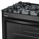 Fogão Ágata Glass 5 Bocas, Preto, Acendimento automático – Esmaltec - Imagem 2