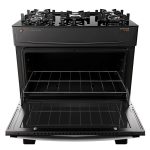 Fogão Atlas 5 Bocas preto Atenas Glass com Acendimento automático – Bivolt - Imagem 4