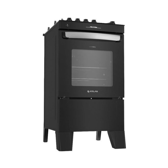Fogão Atlas Agile Up Glass 4 Bocas Preto – Bivolt - Imagem 2