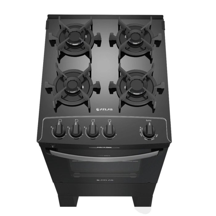 Fogão Atlas Agile Up Glass 4 Bocas Preto – Bivolt - Imagem 3