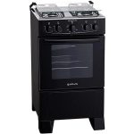 Fogão Atlas Coliseum Plus 4 Bocas Acendimento Manual Mesa de Inox Forno 50L