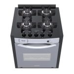 Fogao a Gas de Embutir 4 Bocas Venax Gaudi Prisma Vitreo el Inox - Imagem 2