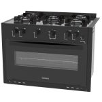 Fogao a Gas de Embutir 5 Bocas Venax Picasso Line Preto - Imagem 2