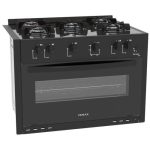 Fogao a Gas de Embutir 5 Bocas Venax Picasso Line Preto - Imagem 3