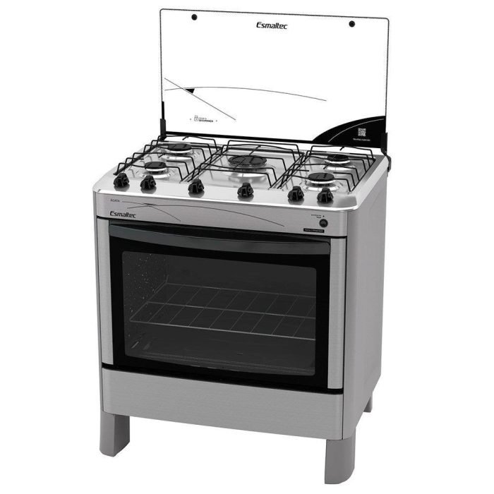 Fogão de Piso Esmaltec 5 Bocas Ágata 5062 Inox Bivolt - Imagem 3