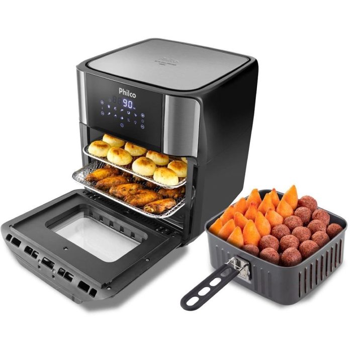 Fritadeira Elétrica Air Fry Oven Philco 12 Litros Preto 220V PFR2200P - Imagem 4