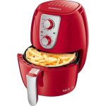 Fritadeira Elétrica Air Fryer Pratic Inox Red 3,2L Mondial AF-34-R 1270W Vermelho – 110v