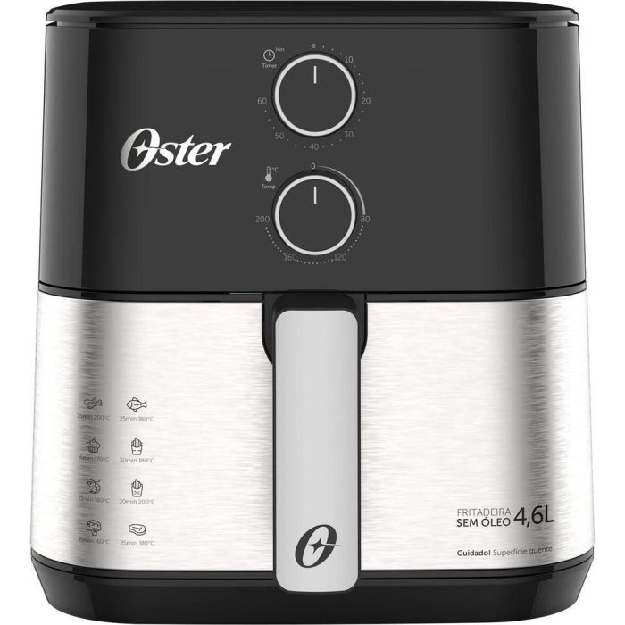 Fritadeira Elétrica Oster Inox Air Fryer Compact 4,6L OFRT520 – 110v - Imagem 1