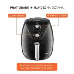 Fritadeira Elétrica sem Óleo Air Fryer Mondial AF-31 New Pratic 3,5L Preta com Timer - Imagem 3