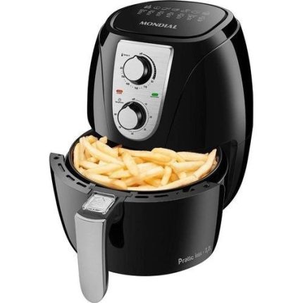 Fritadeira Elétrica sem Óleo Air Fryer Mondial AF-34 3,2L 1270W Preta – 127v