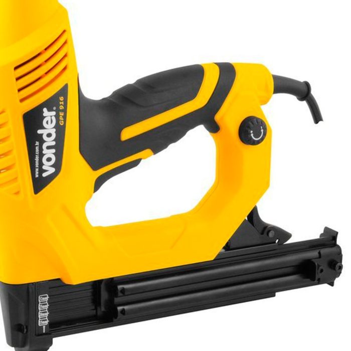 Grampeador Pinador Elétrico GPE916 para Grampos Tipo 600 de 16 e 19mm e Pinos Tipo F 15,20 e 25mm – VONDER-6001916127 - Imagem 1