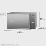 Micro-Ondas cor Prata 27L com 55 Receitas pré-programadas no Menu Online Electrolux (MS37R) - Imagem 2