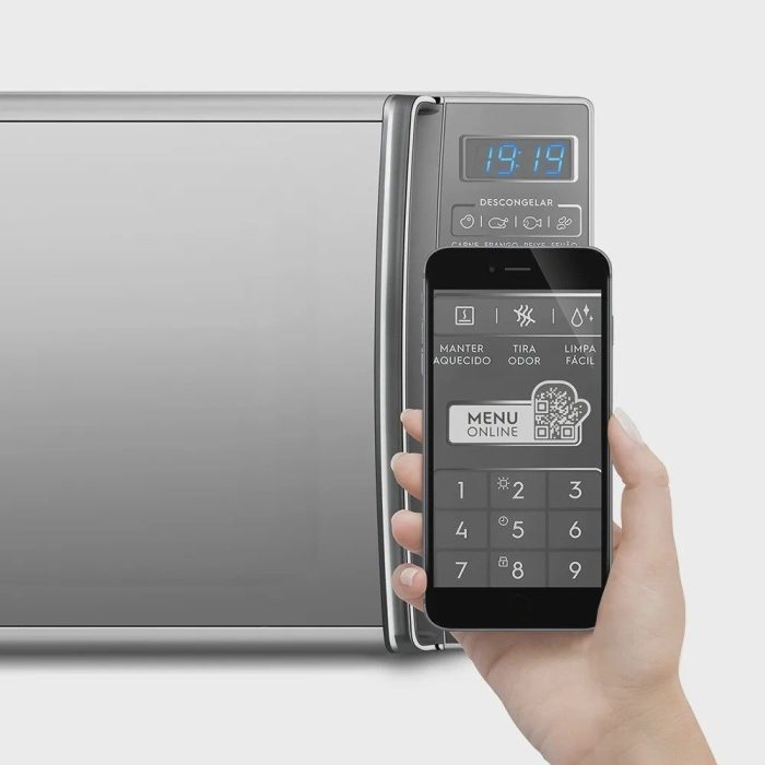 Micro-Ondas cor Prata 27L com 55 Receitas pré-programadas no Menu Online Electrolux (MS37R) - Imagem 4