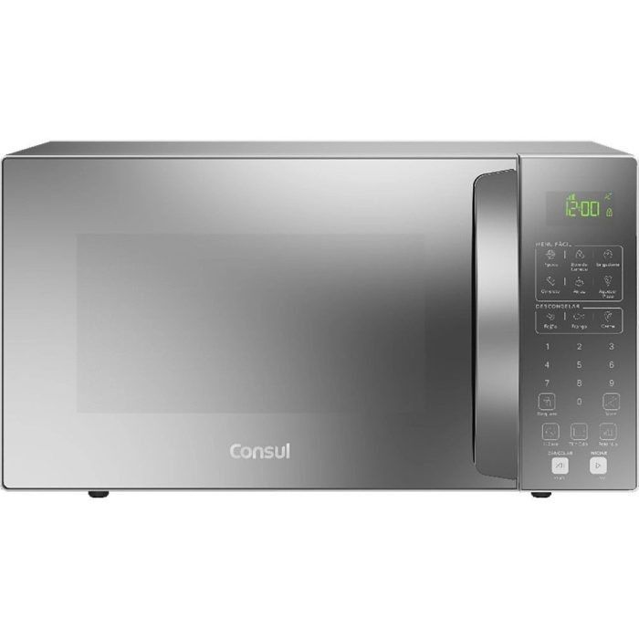 Micro-ondas Consul CMS46 32 Litros Cinza Espelhado com Menu Fácil – 110v - Imagem 1