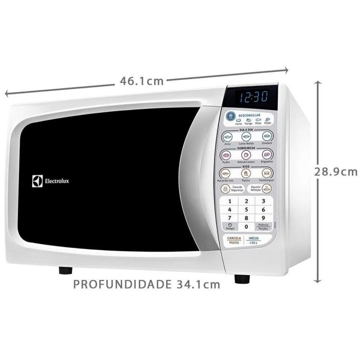 Micro-ondas Electrolux MTD30 20 Litros Branco - Imagem 3
