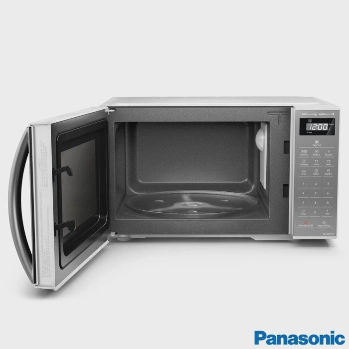 Micro-ondas de Mesa Panasonic com 21 Litros de Capacidade Branco com Porta Espelhada – NN-ST27LWRU - Imagem 2