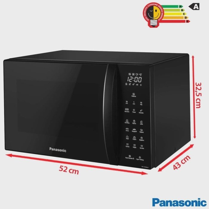 Micro-ondas de Mesa Panasonic com 32 Litros de Capacidade Preto – NN-ST66LBR - Imagem 2
