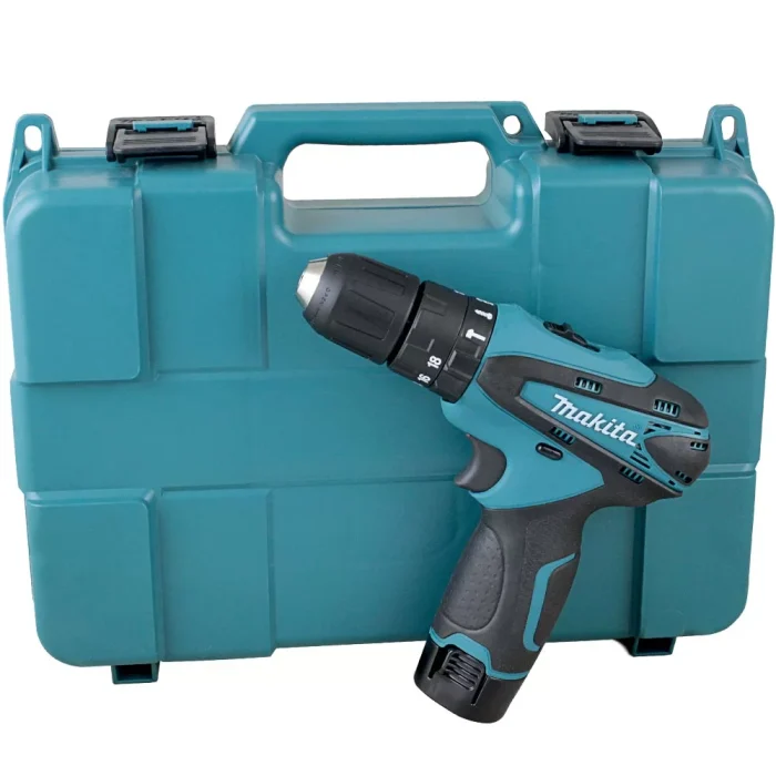 Parafusadeira/Furadeira de Impacto a Bateria 12V Li-Ion com Carregador 2 Baterias e Maleta – MAKITA-HP330DWE - Imagem 1