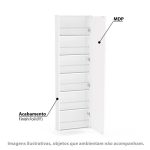 Sapateira Compacta com Espelho e 5 prateleiras para 12 Pares Itabuna – Branco - Imagem 2