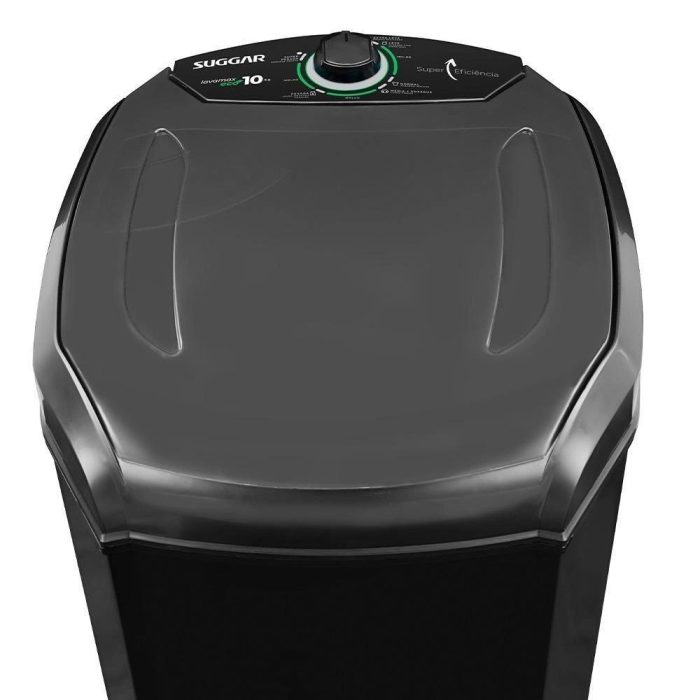 Tanquinho Semiautomático Suggar Lavamax Eco 10Kg Preta - Imagem 3