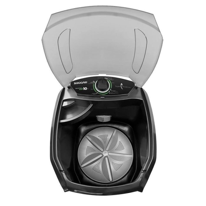 Tanquinho Semiautomático Suggar Lavamax Eco 10Kg Preta - Imagem 4