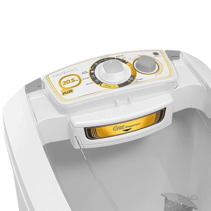 Tanquinho/Máquina de Lavar Roupas Semi-Automática 20,5Kg Newmaq Branca - Imagem 3