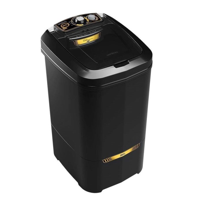 Tanquinho/Máquina de Lavar Roupas Semi-Automática 20,5Kg Newmaq Preta, 110V - Imagem 1
