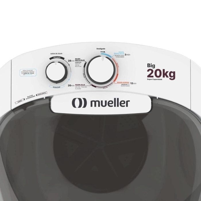 TanquinhoMáquina de lavar roupa Semiautomática Big 20kg Branca - Imagem 2