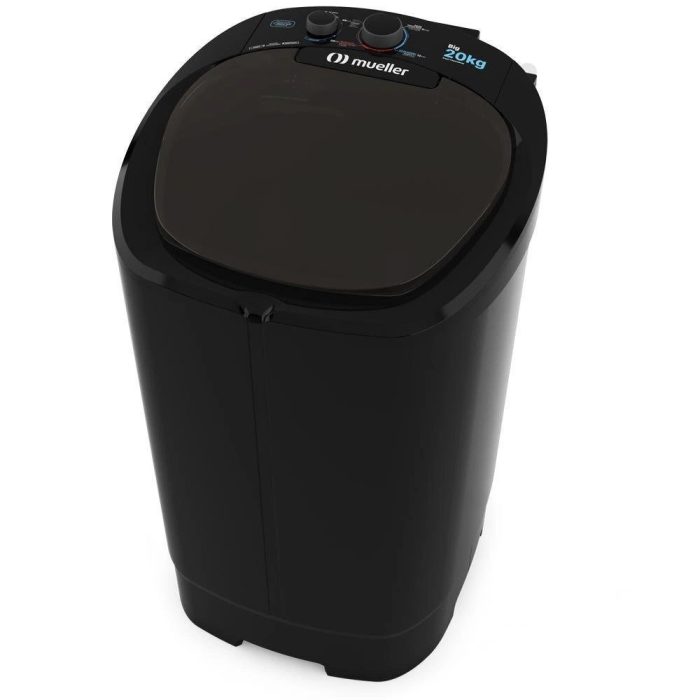 Tanquinho/Máquina de lavar roupa Semiautomática Big 20kg Preta - Imagem 1