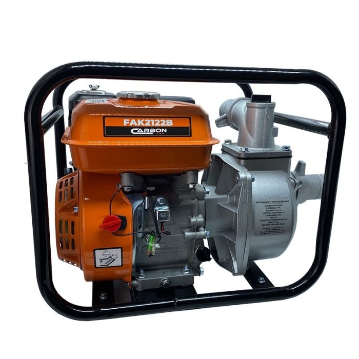 Motobomba 2 Gasolina Autoescorvante 4T 7HP 212CC 33.000L/H Carbon fak - Imagem 1