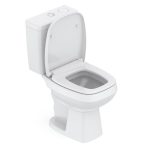 Kit Vaso Sanitário Com Caixa Acoplada Smart Clean Harpic E Assento Soft Close City Celite Preto - Imagem 4