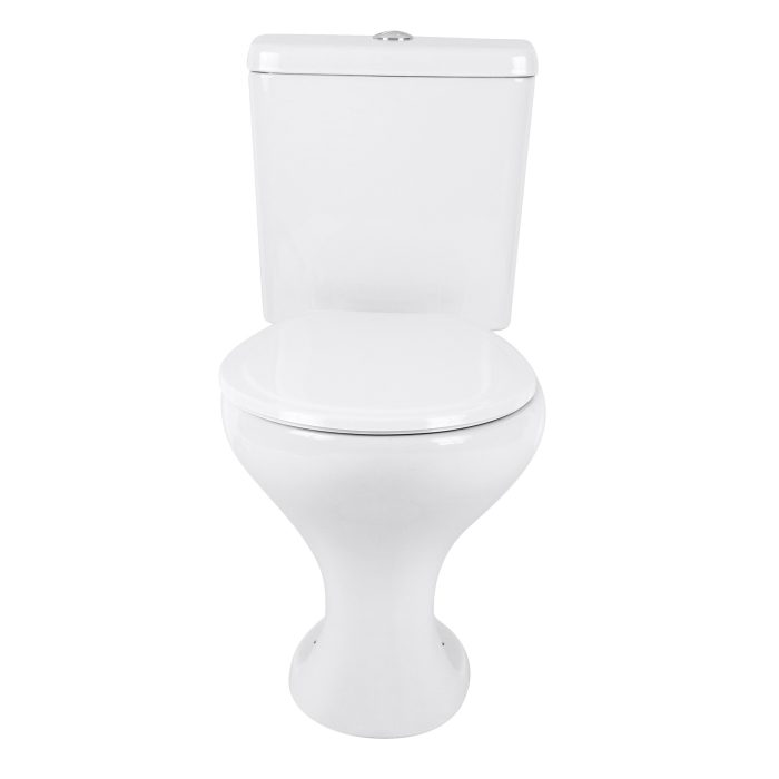 Kit Vaso Sanitário com Caixa Acoplada e Assento Branco Duplo Acionamento 3/6L Saída Vertical Saveiro Celite - Imagem 1